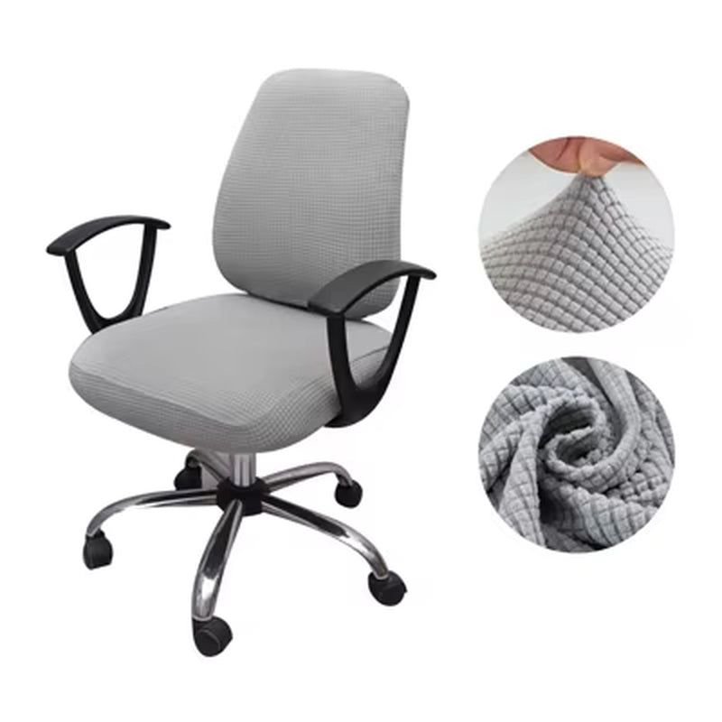 Thicken Solid Office Computer Chair Cover Spandex Split Seat Cover Universal Office Anti-Dust Armchair Cover