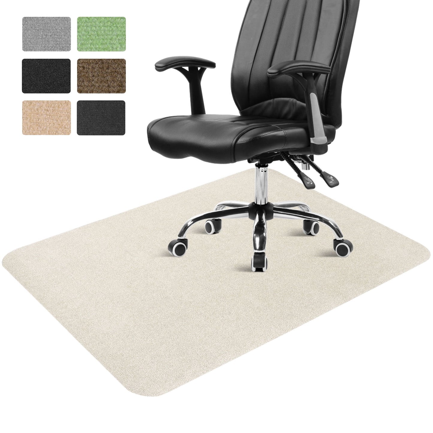 Office Chair Mat for Hardwood Floor 36" X 48" Desk Chair Mat Non-Slip Home Office Protector in Living Room Study Officeï¼Beige