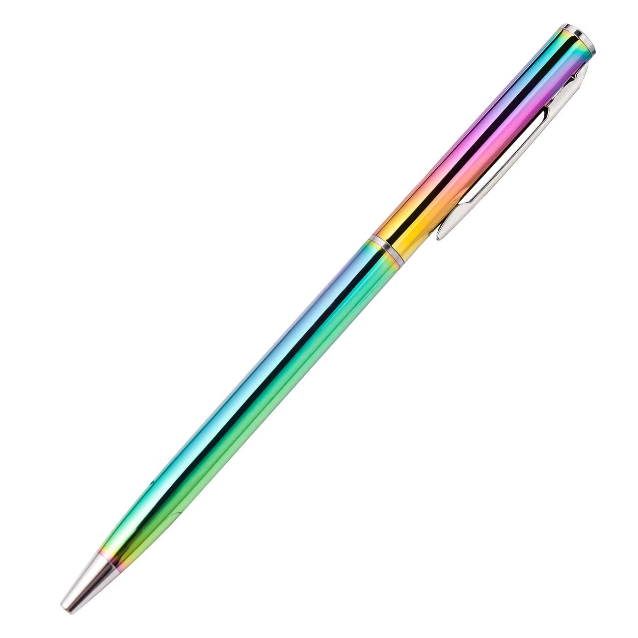 1 Piece  Creative Multicolor Ballpoint Pen Business Metal Office Rotate Pens School Stationery Office Supplies