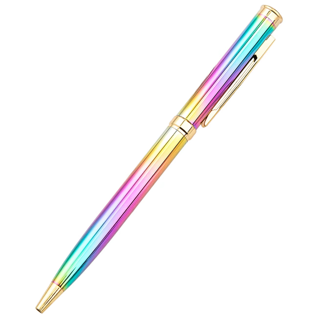 1PCS  Creative Multicolor Ballpoint Pen Business Metal Office Rotate Pens School Stationery Office Supplies