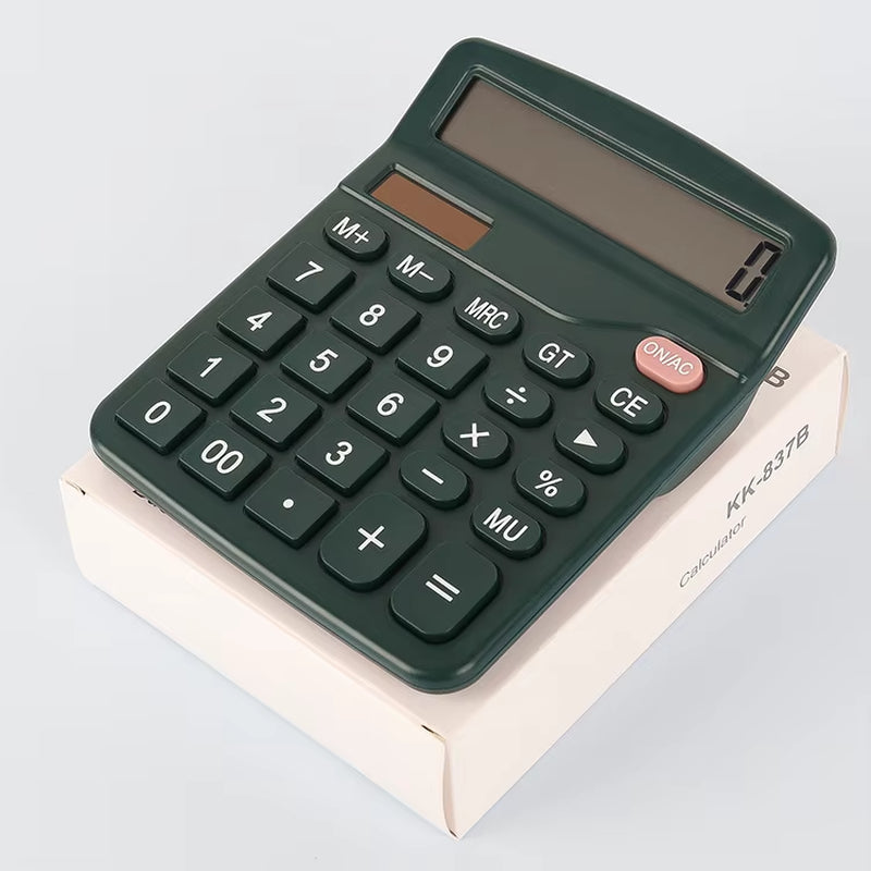 1Pcs Solar Scientific Calculator Desktop Financial Office Computer Calculators Large Display Office Calculators Cute Calculator