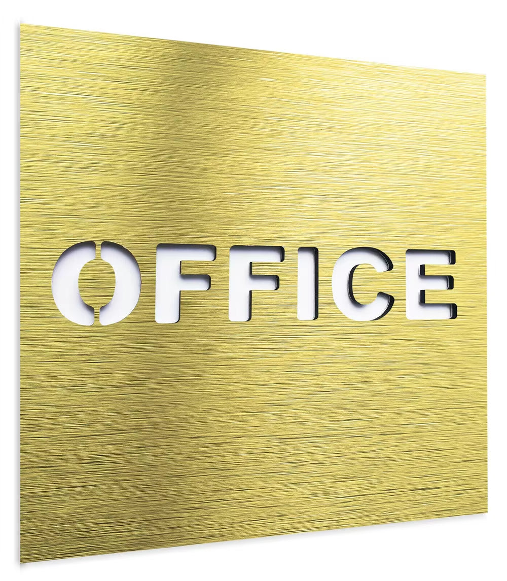 Customized Composite Aluminum Board Office Door Sign - Private Wall Plaque - Employees Staff Only Signage Office Backplane