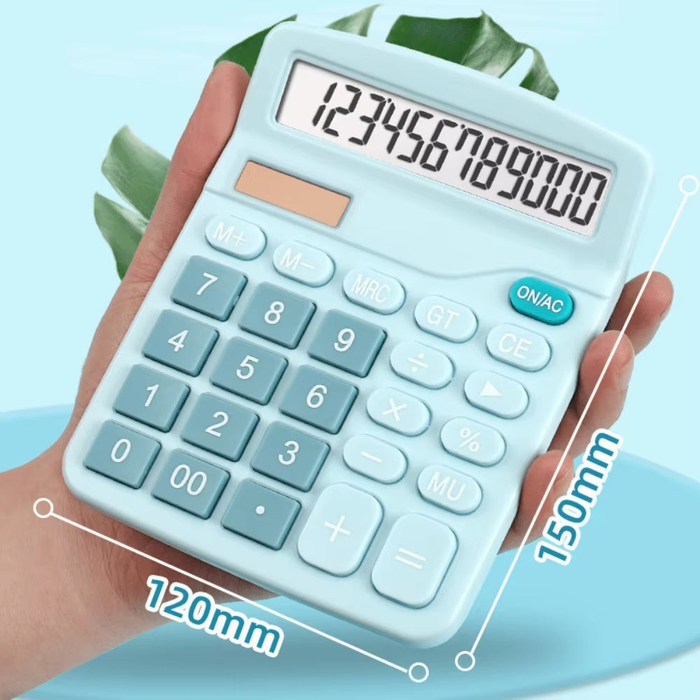 1Pcs Solar Scientific Calculator Desktop Financial Office Computer Calculators Large Display Office Calculators Cute Calculator