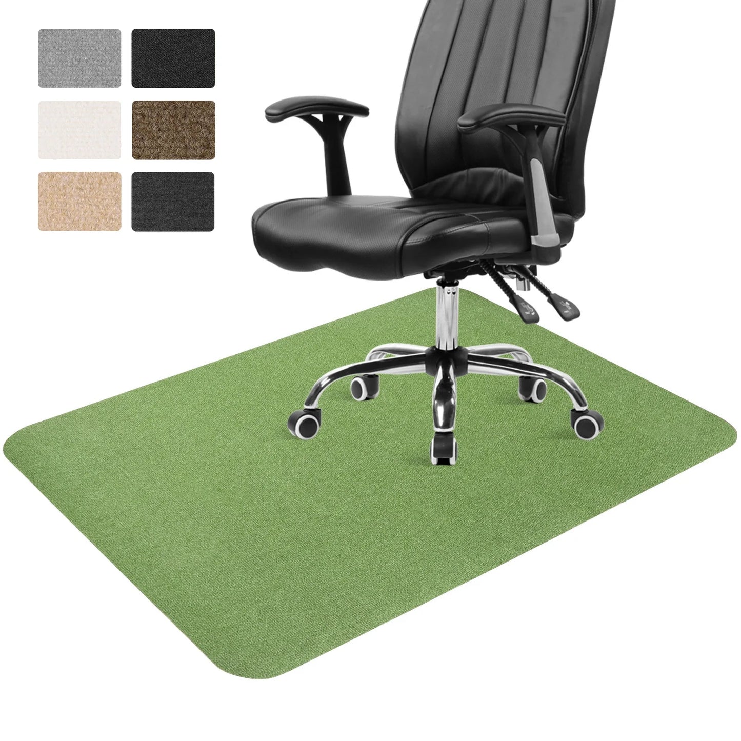 Office Chair Mat for Hardwood Floor 36" X 48" Desk Chair Mat Non-Slip Home Office Protector in Living Room Study Office， Green