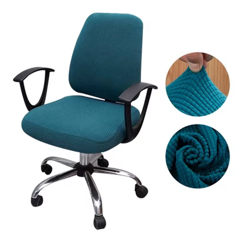 Thicken Solid Office Computer Chair Cover Spandex Split Seat Cover Universal Office Anti-Dust Armchair Cover