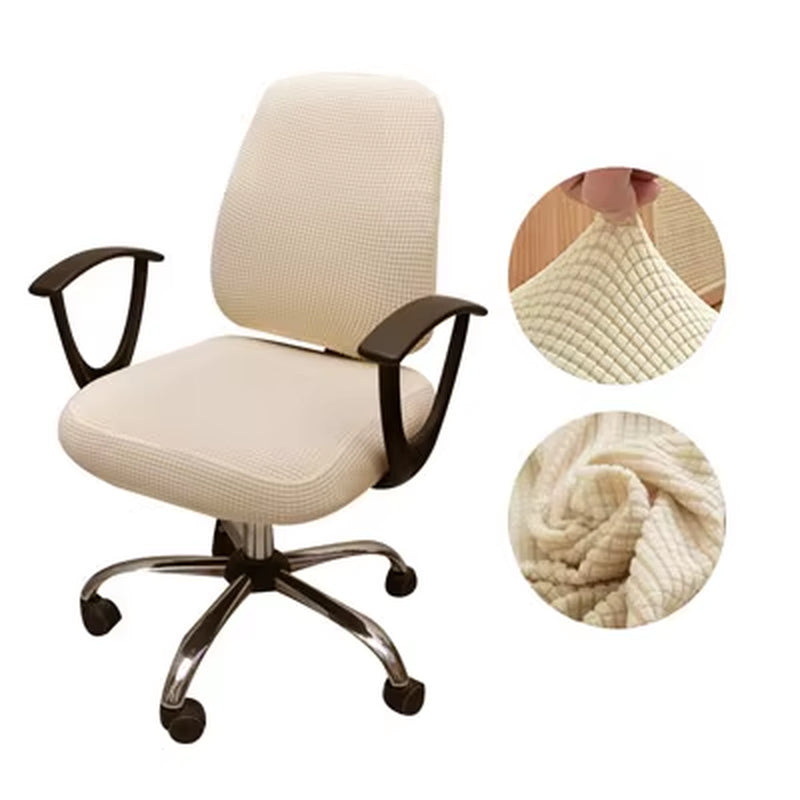 Thicken Solid Office Computer Chair Cover Spandex Split Seat Cover Universal Office Anti-Dust Armchair Cover