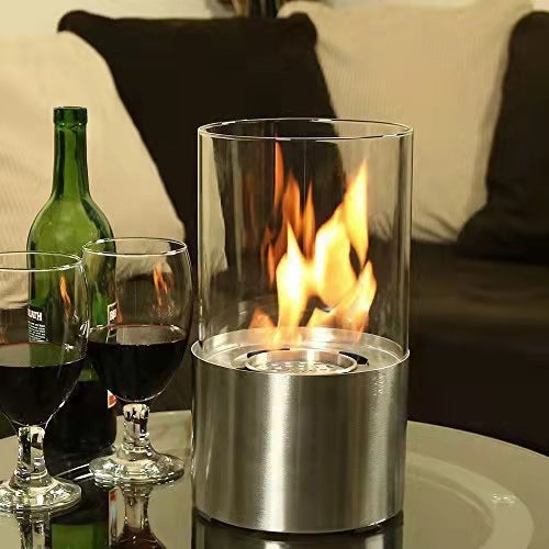 Tabletop Fire Pit Concrete Rubbing Alcohol Indoor Fire Bowl Mini Fireplace Outdoor Decor Portable Chiminea Meditation Isopropyl