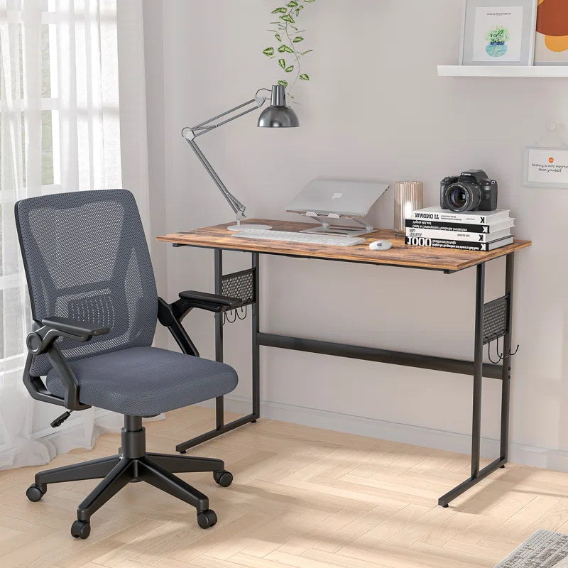 Reinart Home Office Desk and Chair Set Computer Desk and Ergonomic Mesh Office Chair Set