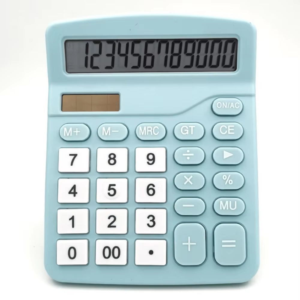 1Pcs Solar Scientific Calculator Desktop Financial Office Computer Calculators Large Display Office Calculators Cute Calculator