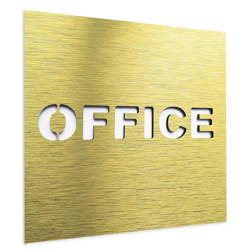 Customized Composite Aluminum Board Office Door Sign - Private Wall Plaque - Employees Staff Only Signage Office Backplane