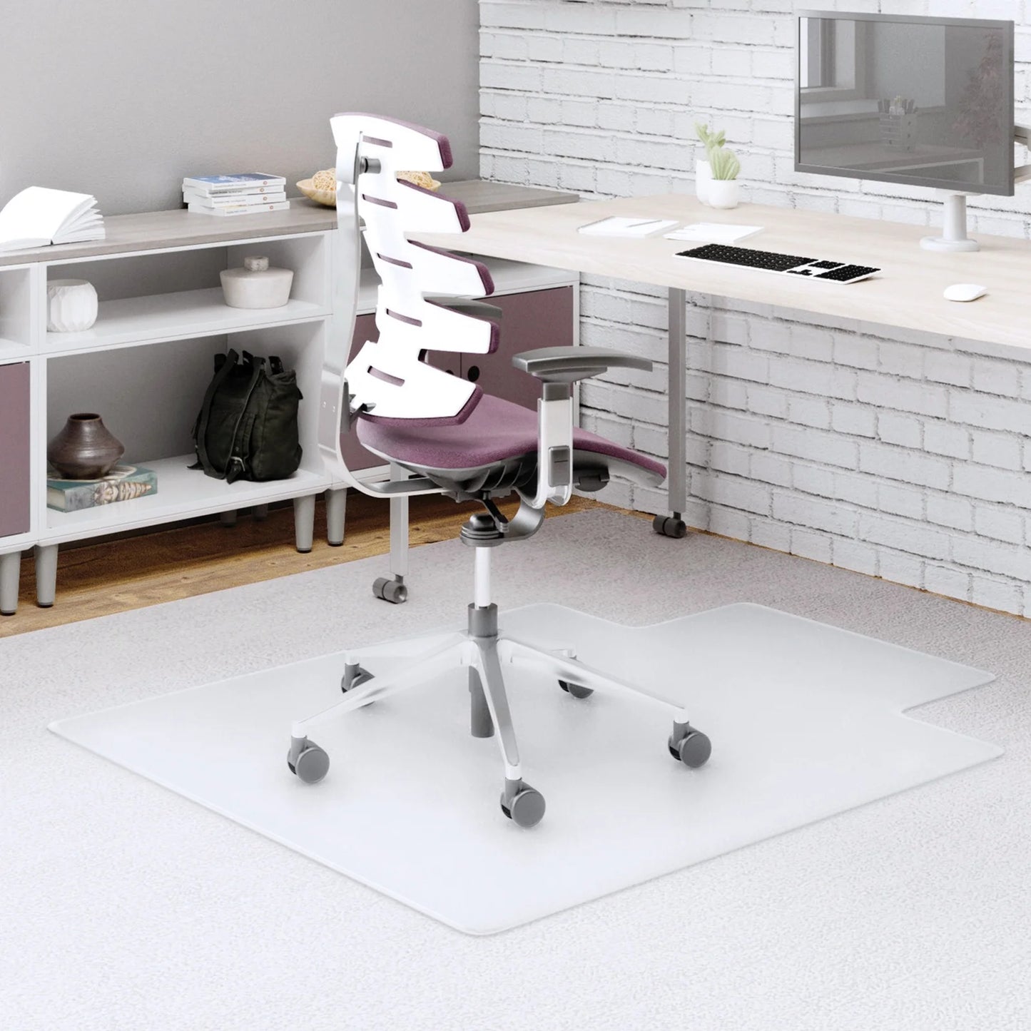 Office Chair Mat for Hardwood Floor 36" X 48" PVC Desk Chair Mat Non-Slip Home Office Protector in Living Room Study Office