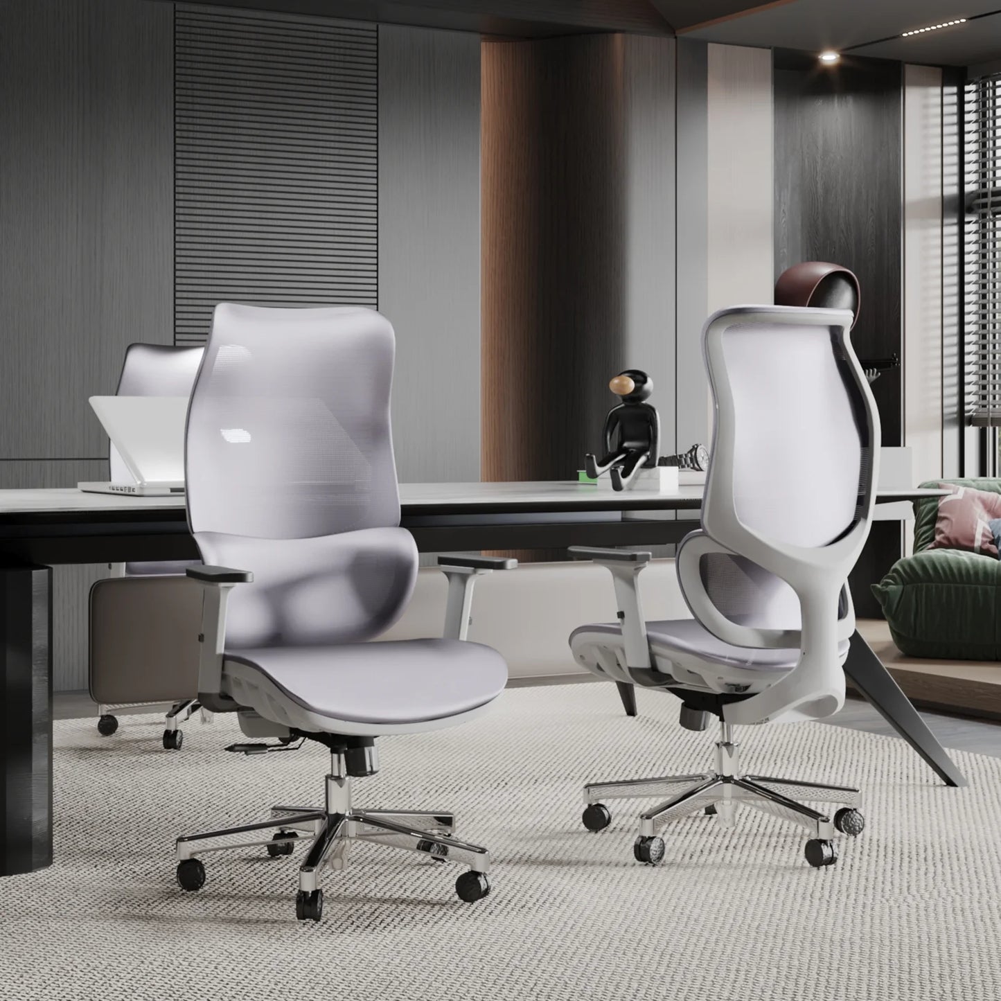 Ergonomic Office Chair Gaming Office Chair Computer PC Chair, 450Lb, Grey