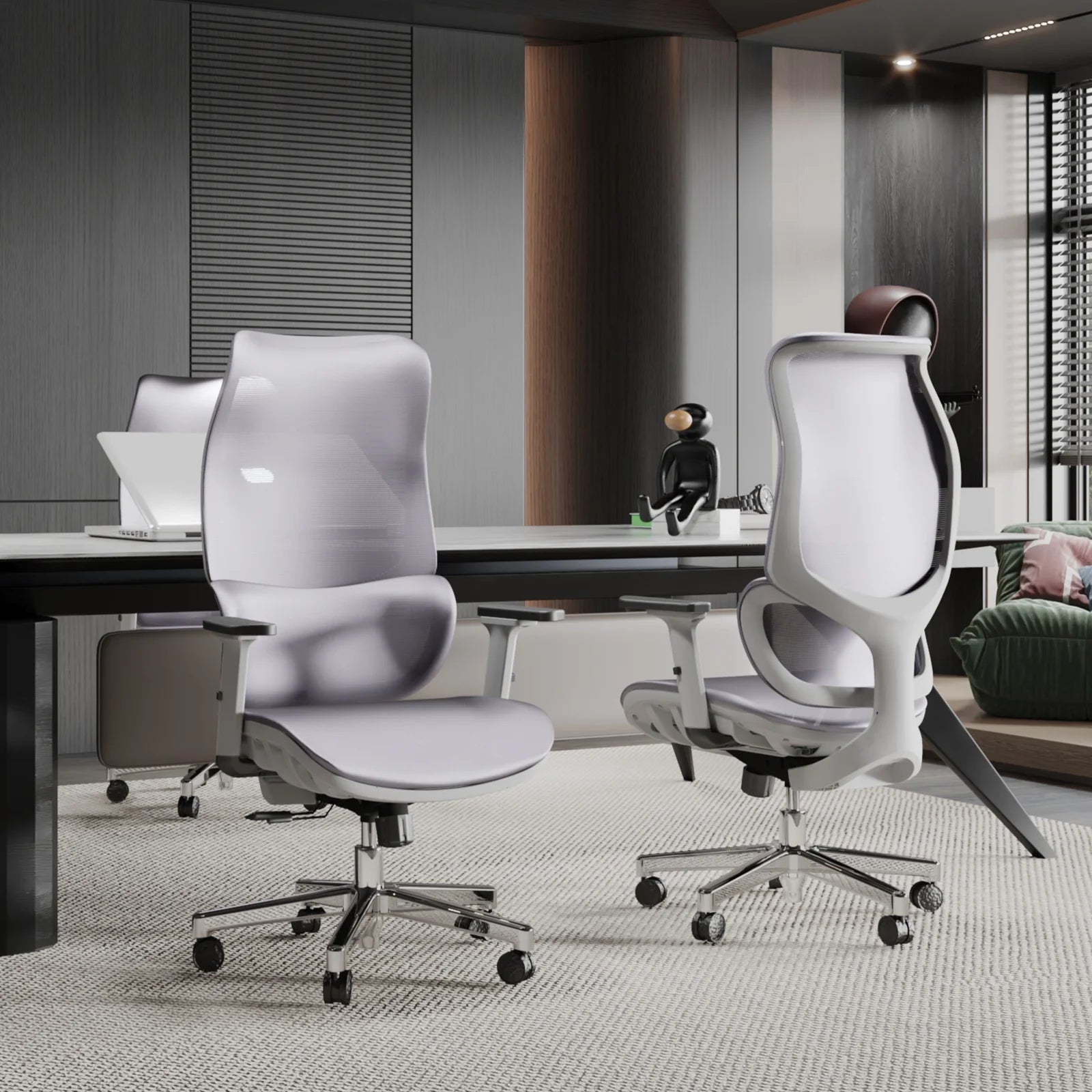 Ergonomic Office Chair Gaming Office Chair Computer PC Chair, 450Lb, Grey