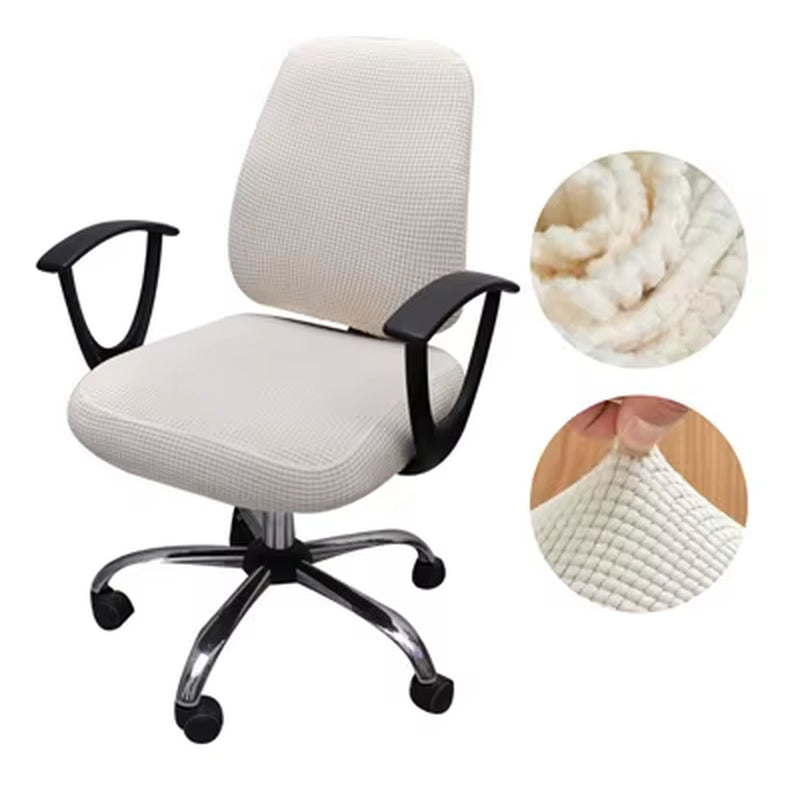 Thicken Solid Office Computer Chair Cover Spandex Split Seat Cover Universal Office Anti-Dust Armchair Cover