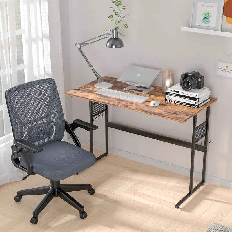 Reinart Home Office Desk and Chair Set Computer Desk and Ergonomic Mesh Office Chair Set