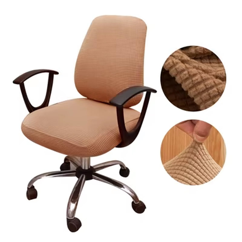 Thicken Solid Office Computer Chair Cover Spandex Split Seat Cover Universal Office Anti-Dust Armchair Cover