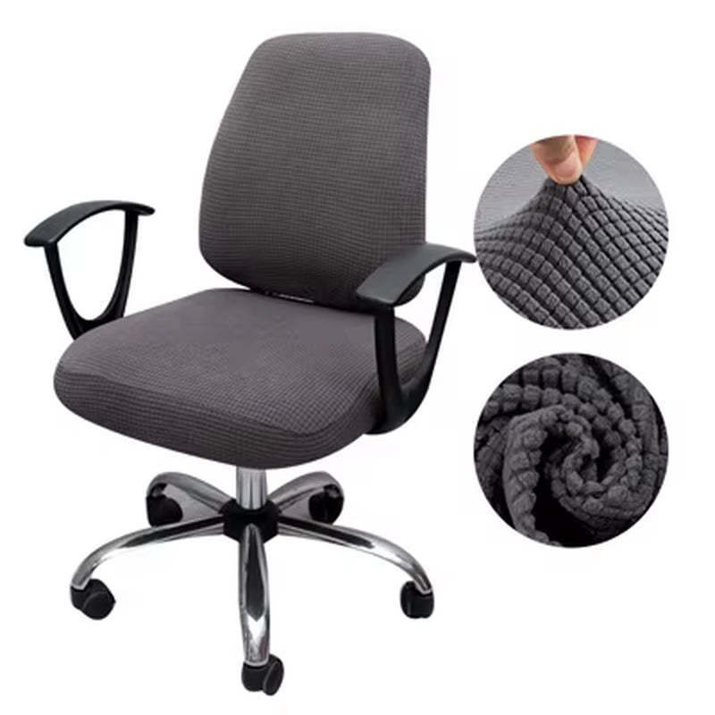 Thicken Solid Office Computer Chair Cover Spandex Split Seat Cover Universal Office Anti-Dust Armchair Cover