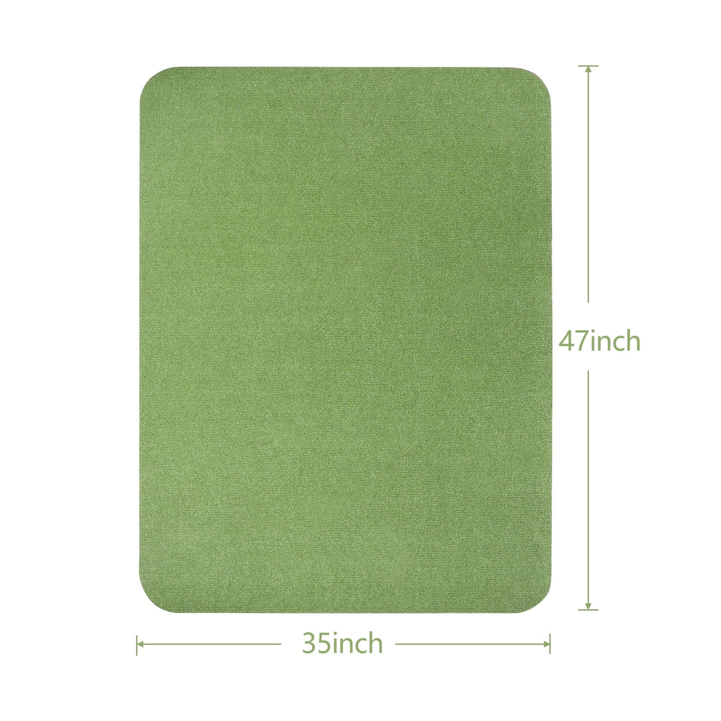 Office Chair Mat for Hardwood Floor 36" X 48" Desk Chair Mat Non-Slip Home Office Protector in Living Room Study Office， Green