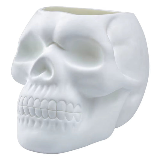 Skull Shaped Pen Pencil Holder Home Office Desk Makeup Supplies Office Organizer Accessory Prop