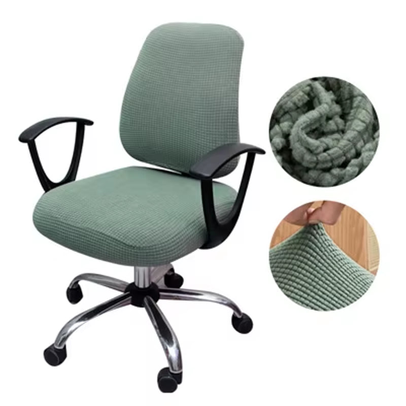 Thicken Solid Office Computer Chair Cover Spandex Split Seat Cover Universal Office Anti-Dust Armchair Cover