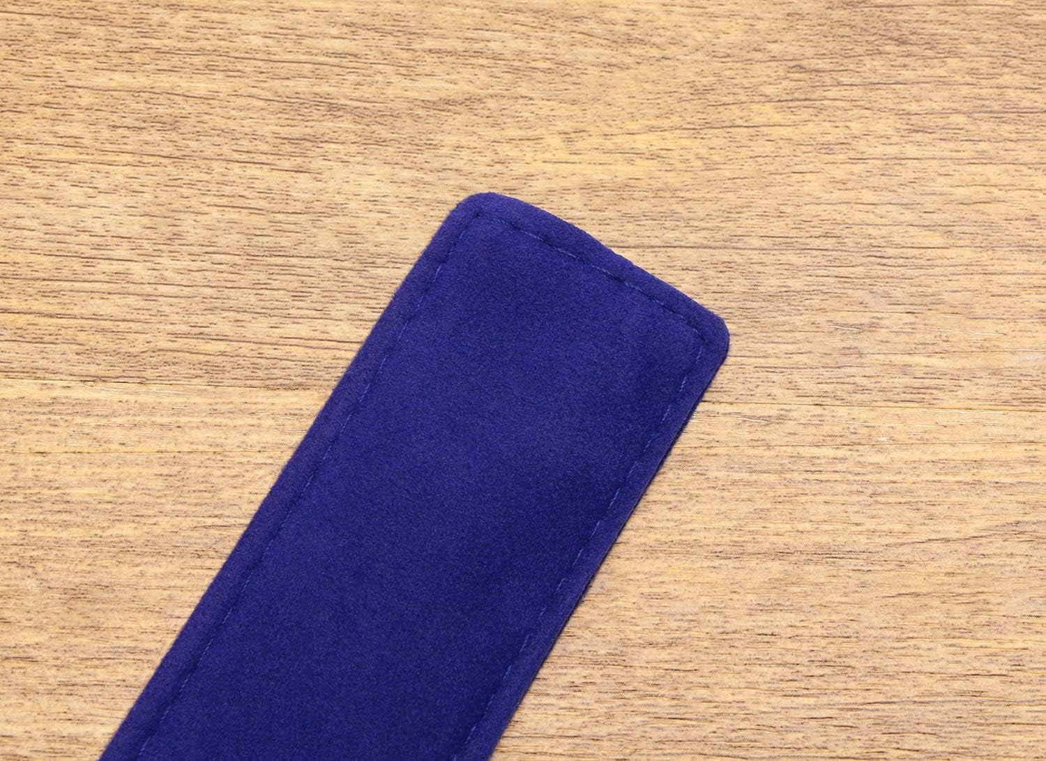 6.9X1.4 Inch Velvet Drawstring Pen Pouch Bag Single Suede Pen Sleeve Holder Small Case Pencil Pouch for Protecting Gifting Storing Wood Pen Diamond Painting Pen Office School,10Pcs (Blue)