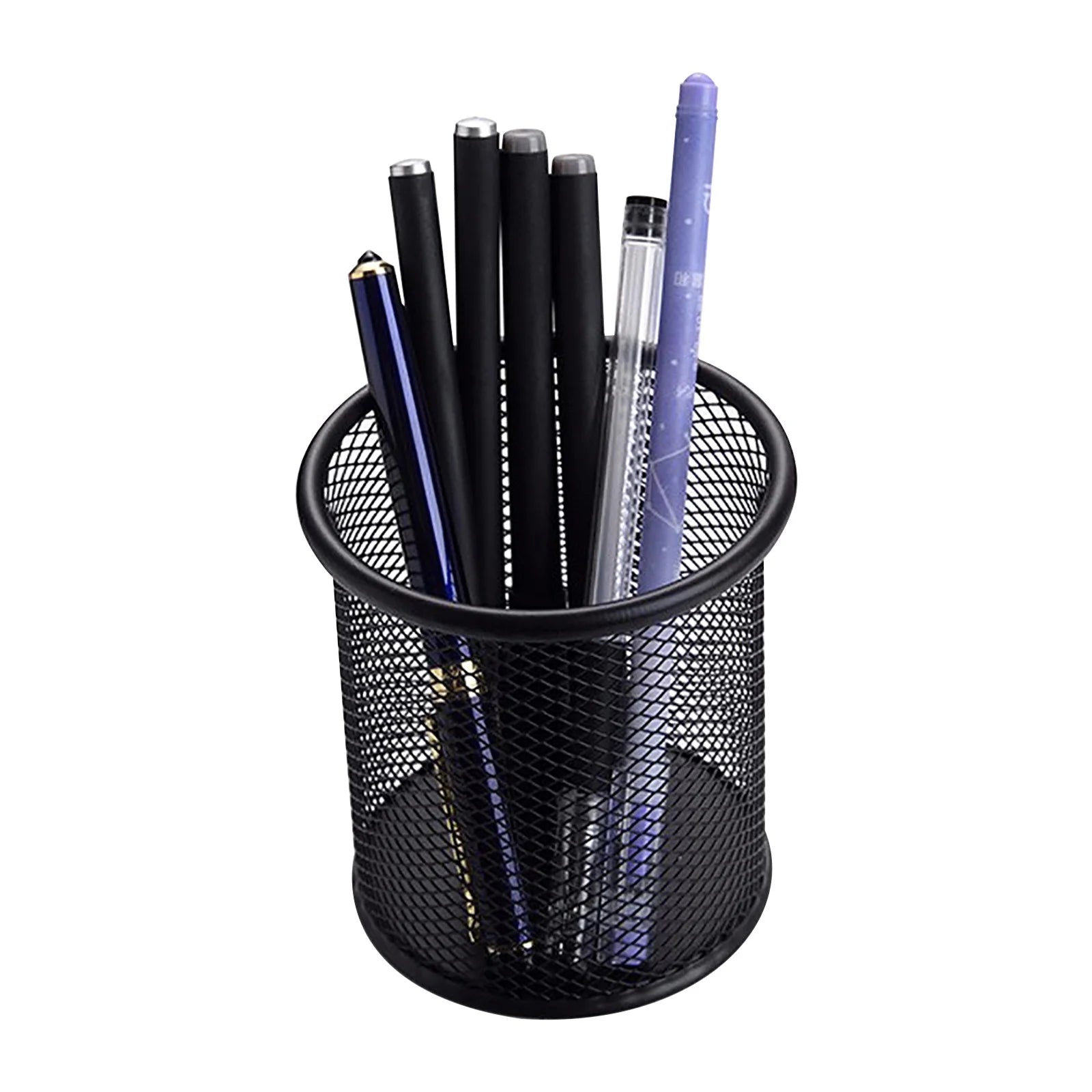 Back to Supplies, a Bucket of Multipurpose Office Desktop Storage Metal Multi-Function Office Pen Bucket